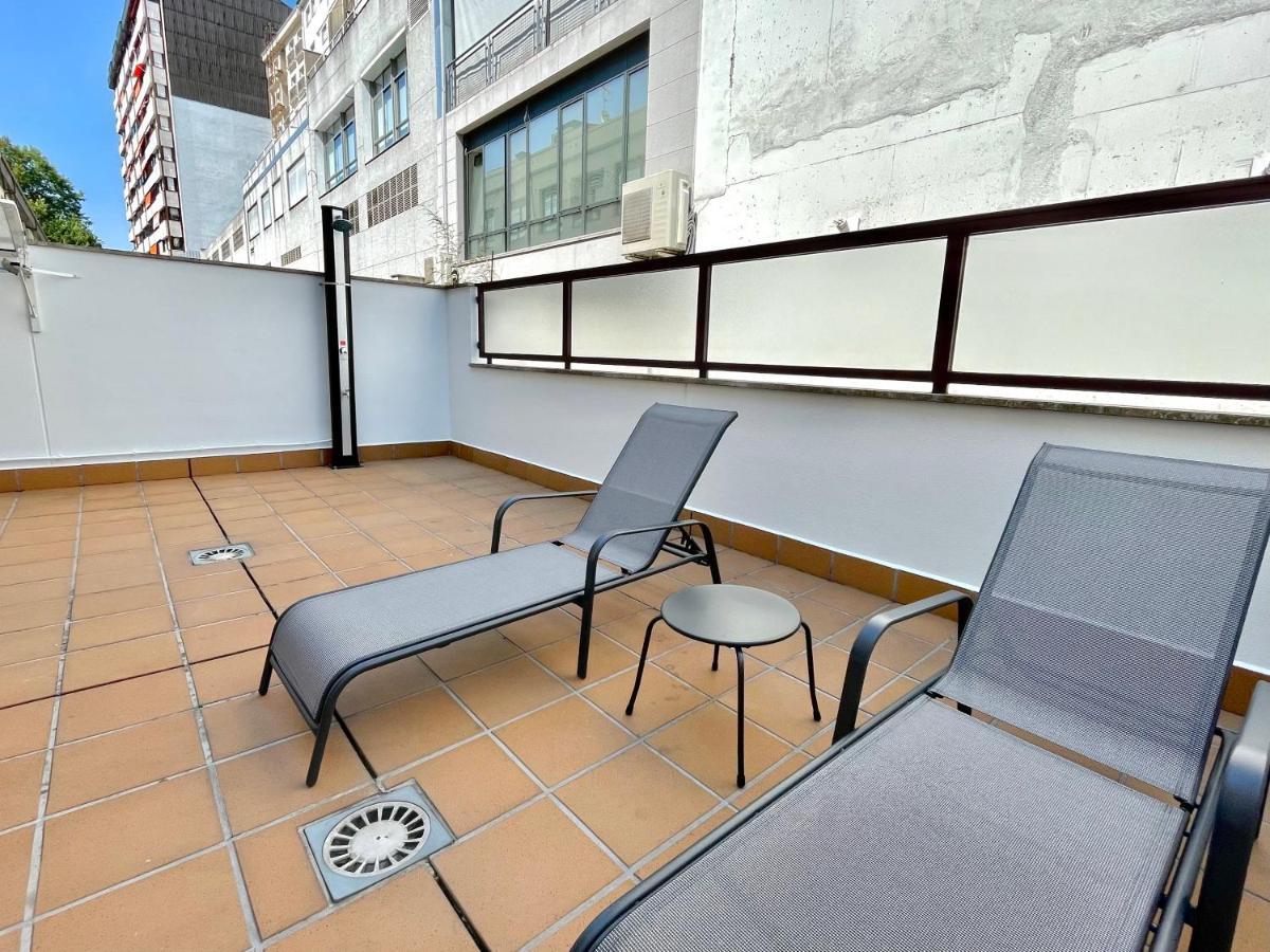 Estudio Centrico 1 Con Terraza Y Parking Privado Ourense Dış mekan fotoğraf